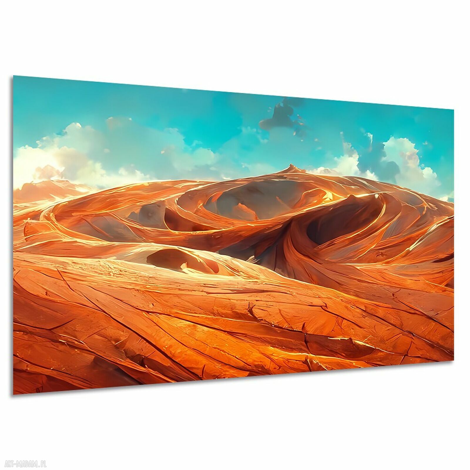 Obraz na płótnie - pustynia, wydmy i abstrakcyjny pejzaż 120x80 cm