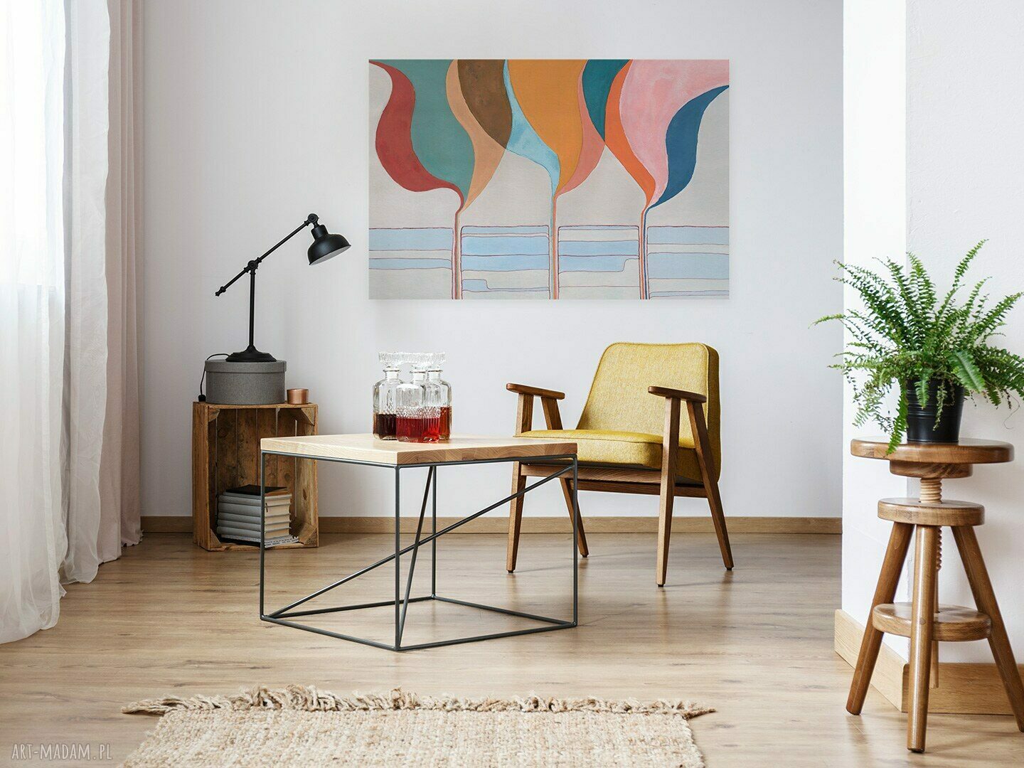 Obraz na płótnie - ABSTRAKCJA VINTAGE RETRO - 120x80 cm (707001)