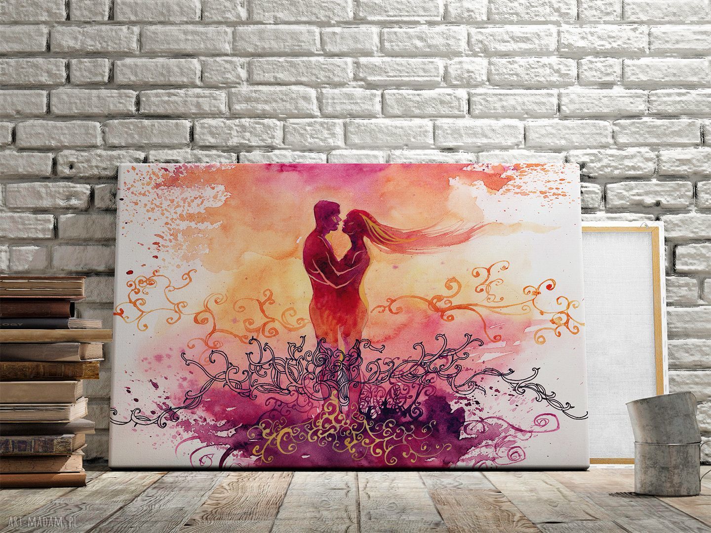 Obraz na płótnie - PARA MIŁOŚĆ ROMANTYCZNY - 120x80 cm (78601)