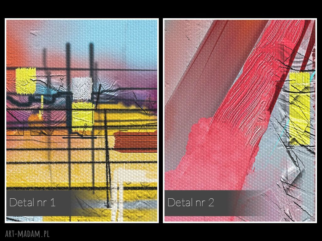 Kolorowy abstrakcyjny obraz na płótnie 120x80 cm - nowoczesny salon i sypialnia