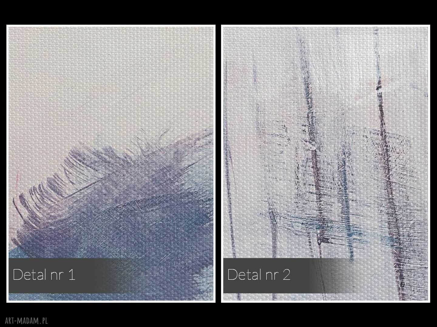 Pejzaż Zima Delikatny - obraz na płótnie 120x80 cm