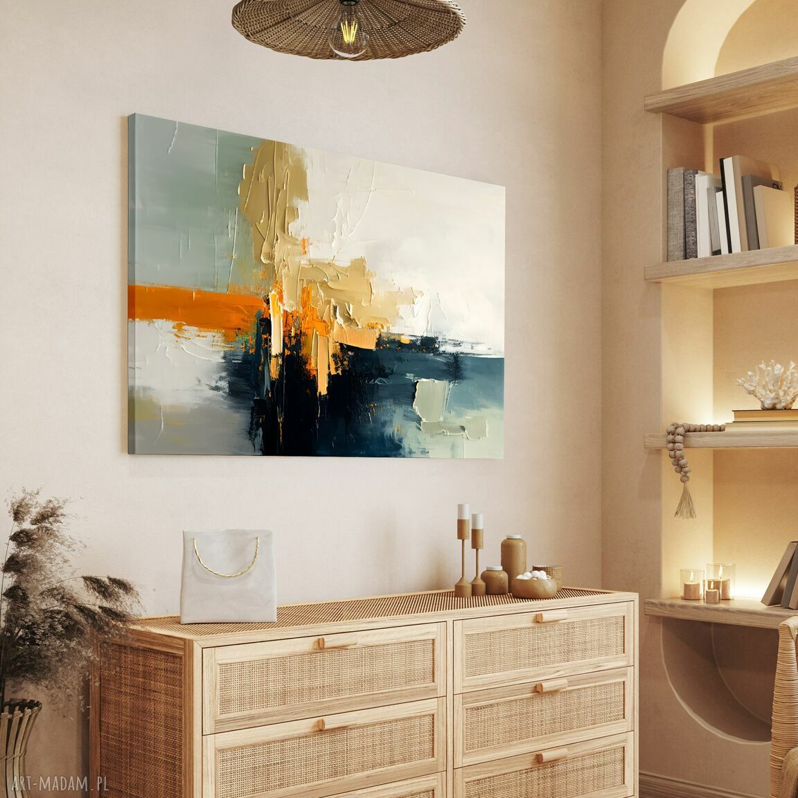 Obraz na płótnie Abstrakcja II 100x70 cm