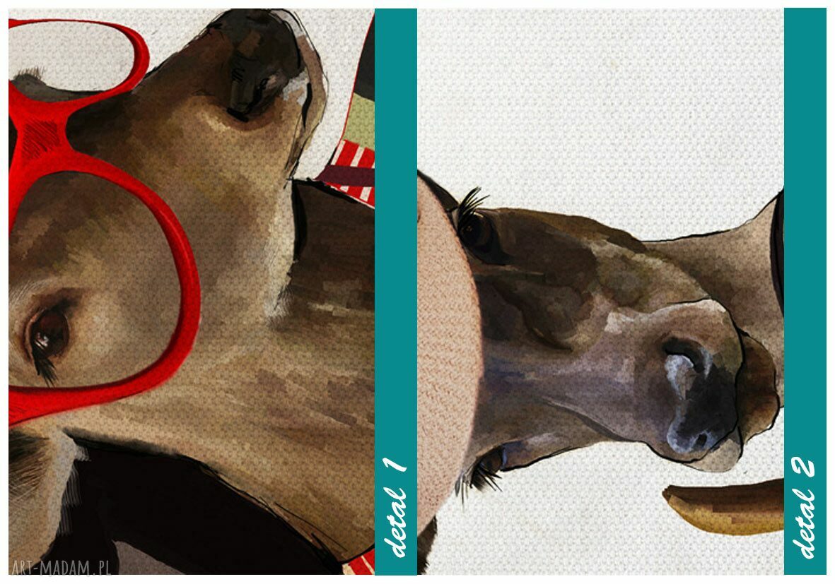 Obraz DEER LOVE 80x100 cm - jelenie, które ocieplą Twoje wnętrze
