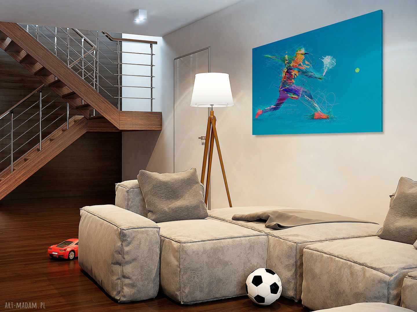 Obraz na płótnie - TENIS SPORT - 120x80 cm (39401)