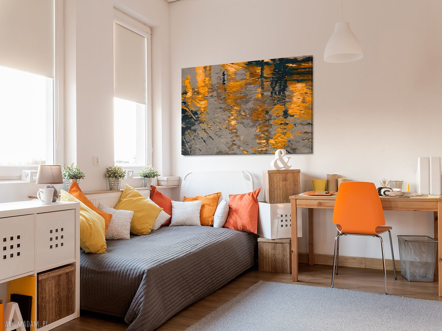 Obraz na płótnie Abstrakcja Odbicie 120x80 cm (06003)