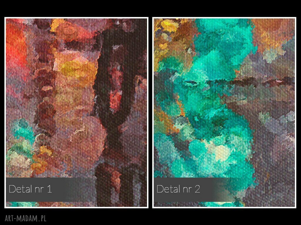 Obraz na płótnie - Abstrakcja Odbicie - 50x70 cm (06001)