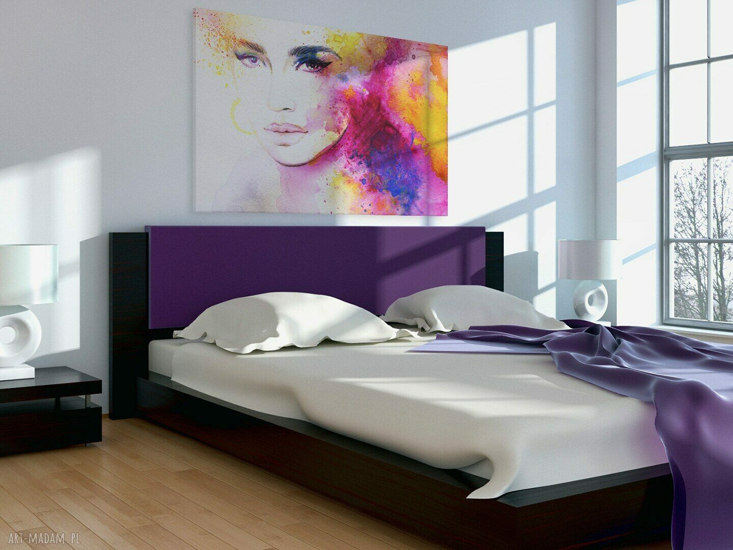 Obraz na płótnie Kobieta Kolory 150x100 cm - na zamówienie