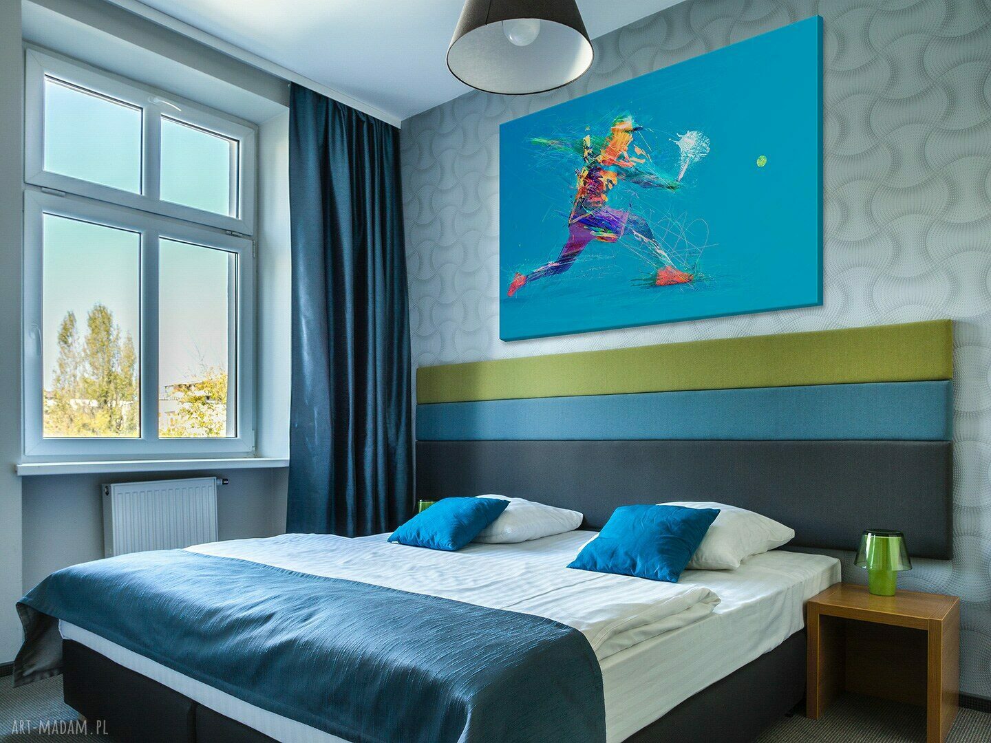 Obraz na płótnie - TENIS SPORT - 120x80 cm (39401)