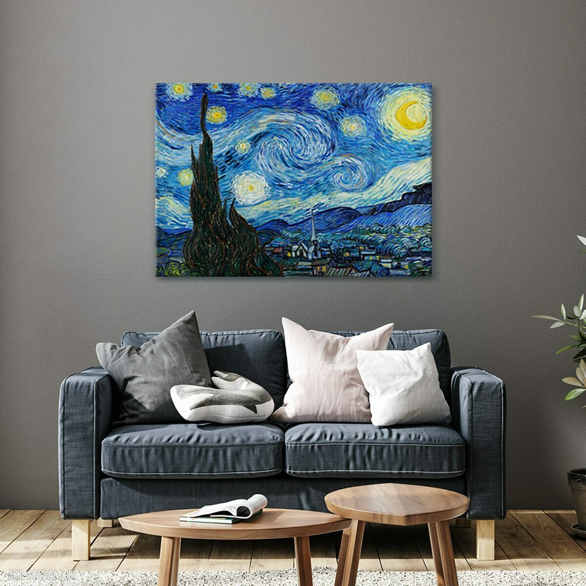 Obraz na płótnie 100x70 cm Van Gogh - Gwiaździsta noc