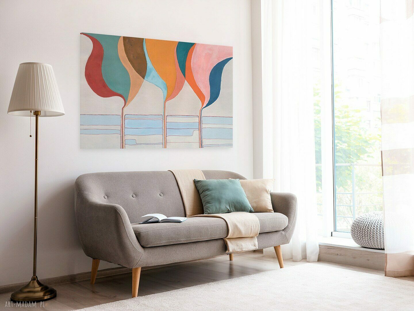 Obraz na płótnie - ABSTRAKCJA VINTAGE RETRO - 120x80 cm (707001)