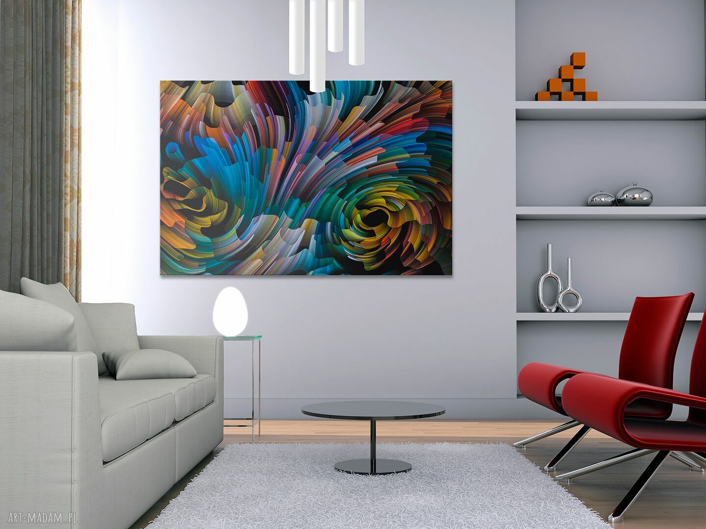 Obraz na płótnie - WIR KOLORY - 120x80 cm (13101)