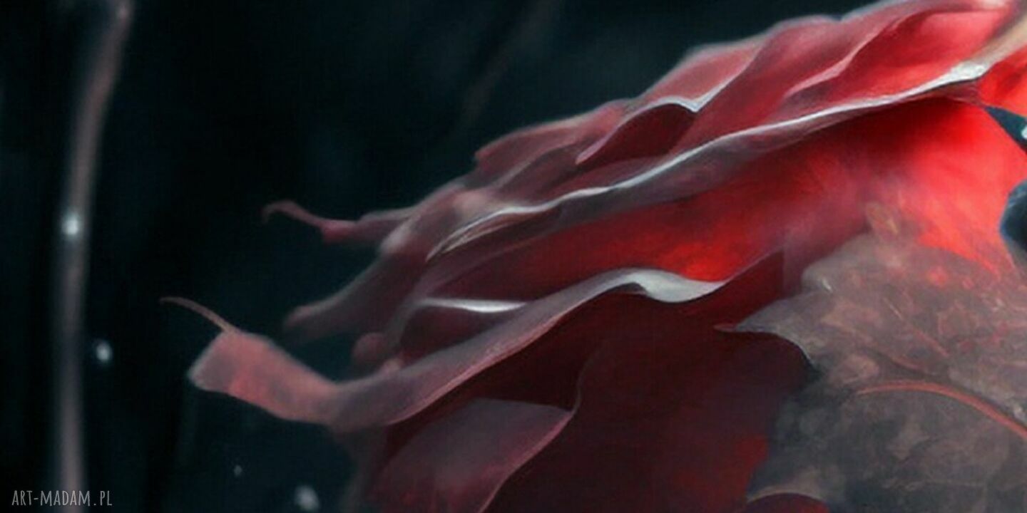 Obraz na płótnie Róże Red 51 120x80 cm Glamour - gotowy do zawieszenia