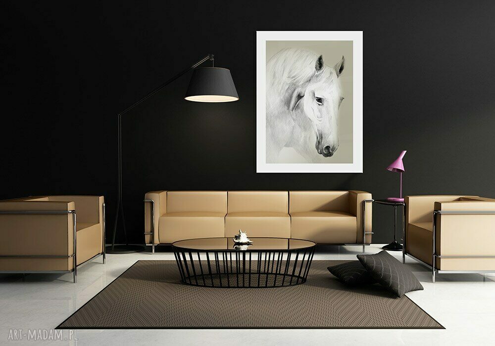 Obraz na płótnie 60x80 cm KOŃ 0239 - gotowy do zawieszenia, wysyłka w 24h