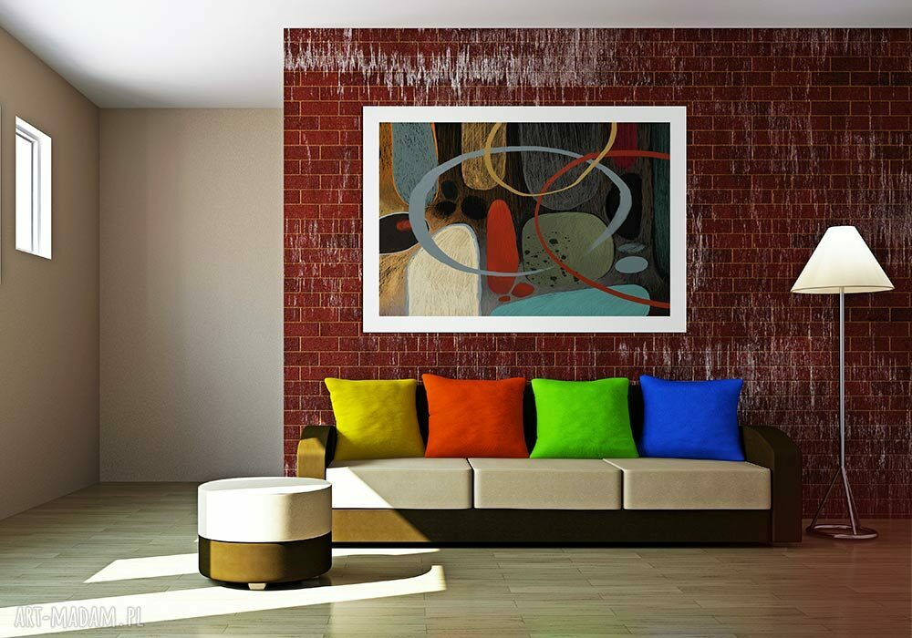 Abstrakcyjny obraz na płótnie 100x70 cm 0228 - gotowy do powieszenia