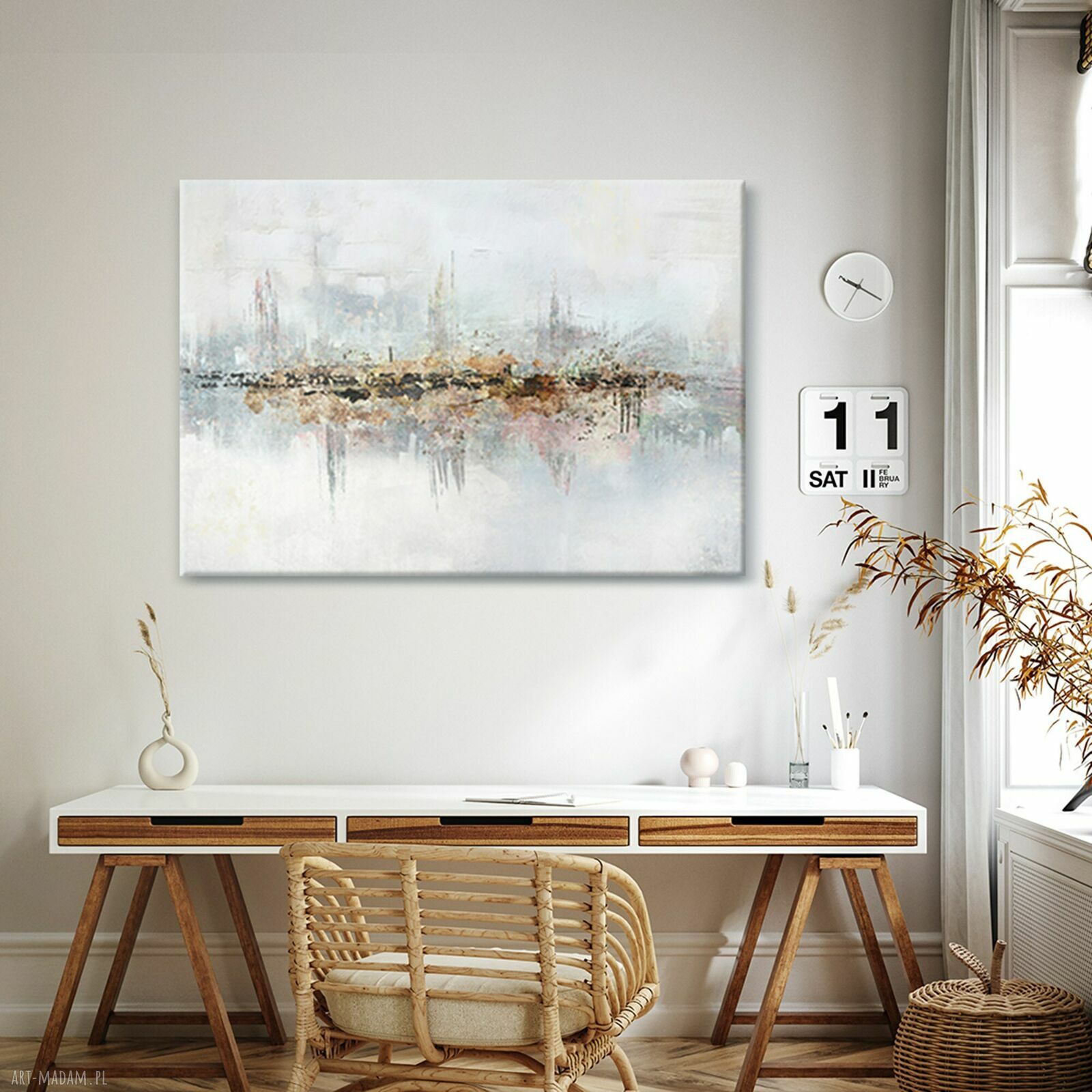 Obraz na płótnie 100x70 cm Jasna abstrakcja