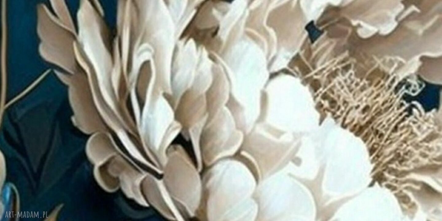 Obraz na płótnie z piwoniami 120x80 cm - glamour do salonu