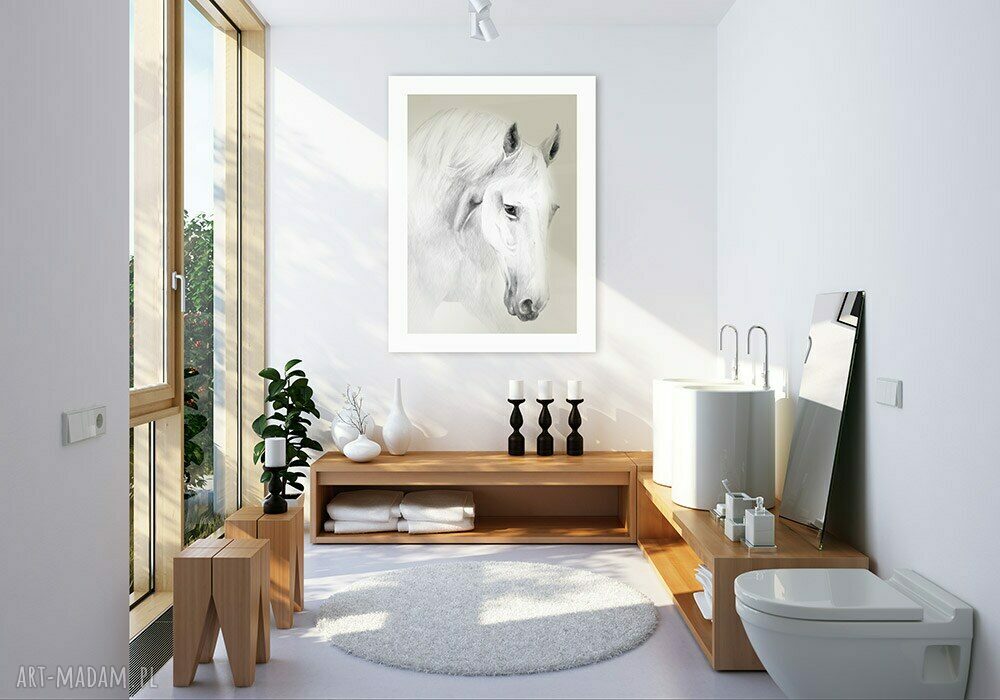 Obraz na płótnie 60x80 cm KOŃ 0239 - gotowy do zawieszenia, wysyłka w 24h