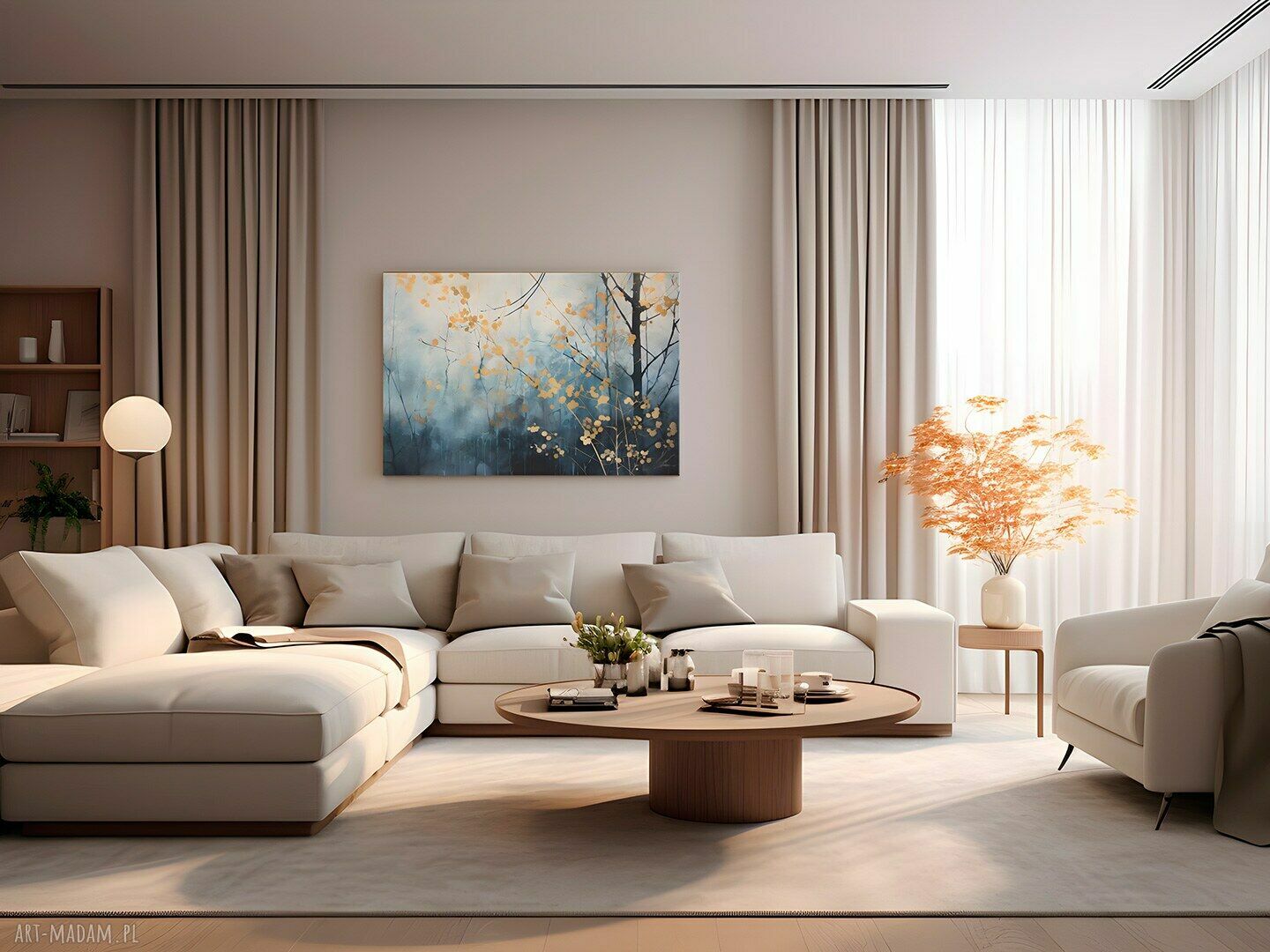Obraz na płótnie Gałęzie Las Abstrakcja 120x80 cm