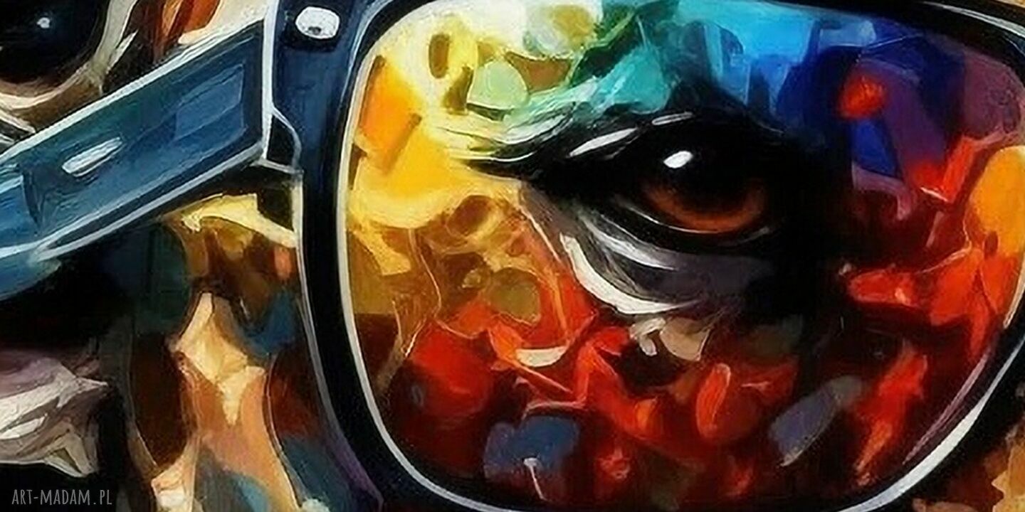 Kolorowy obraz na płótnie Żyrafa pop-art 120x80 - abstrakcja gotowa do powieszenia