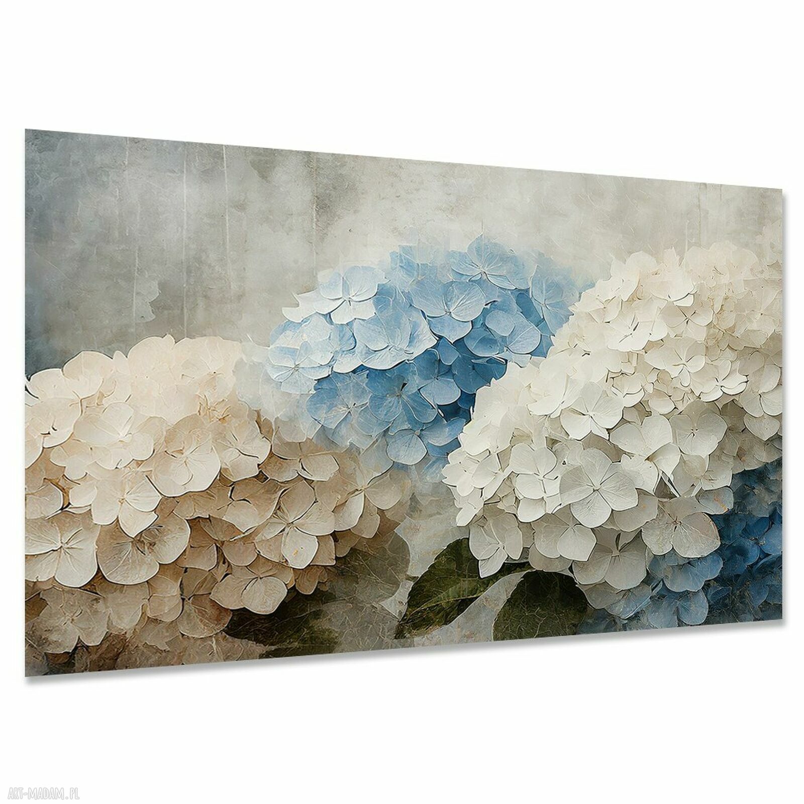 Obraz na ścianę Białe Kwiaty 46 naturalny 120x80