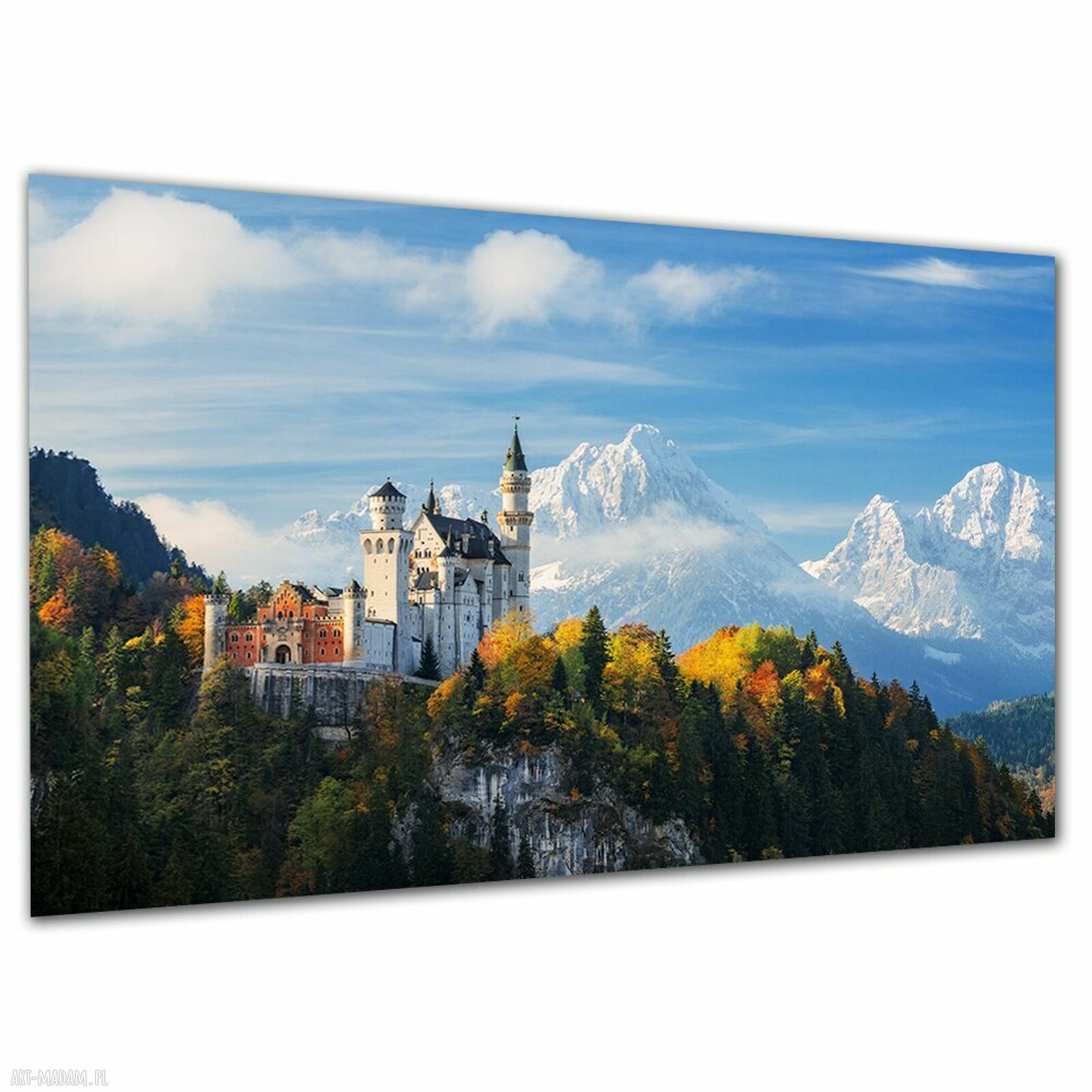 Obraz na ścianę z zamkiem Neuschwanstein 120x80 cm