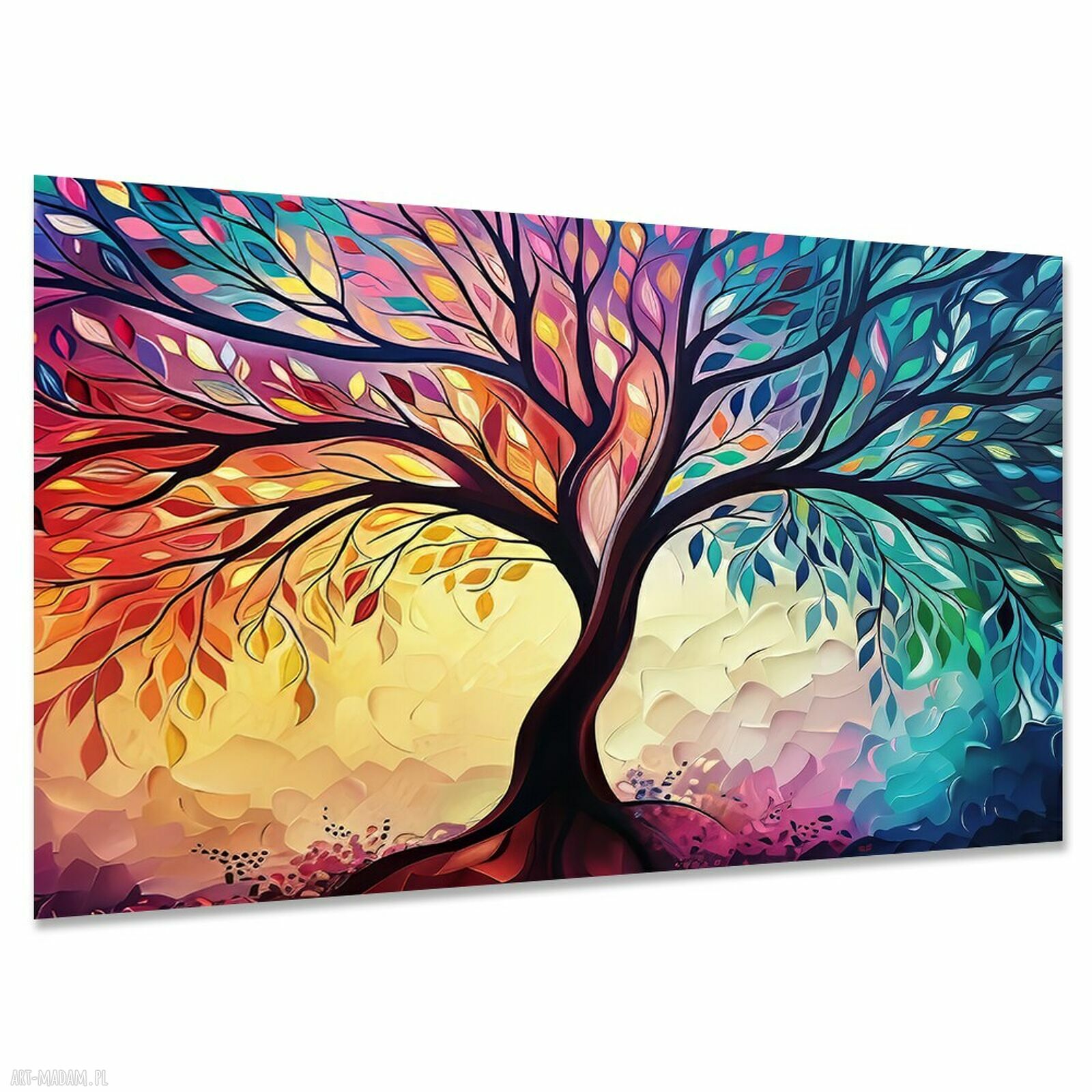 Obraz na ścianę Drzewo Szczęścia 18 - 120x80, gotowy do zawieszenia