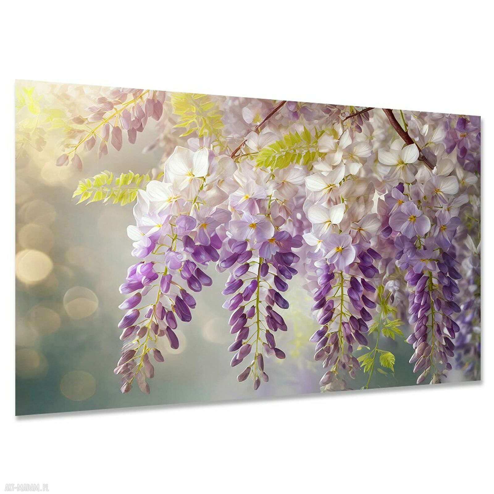 Obraz na ścianę KWIATY 44 fioletowy 120x80 cm