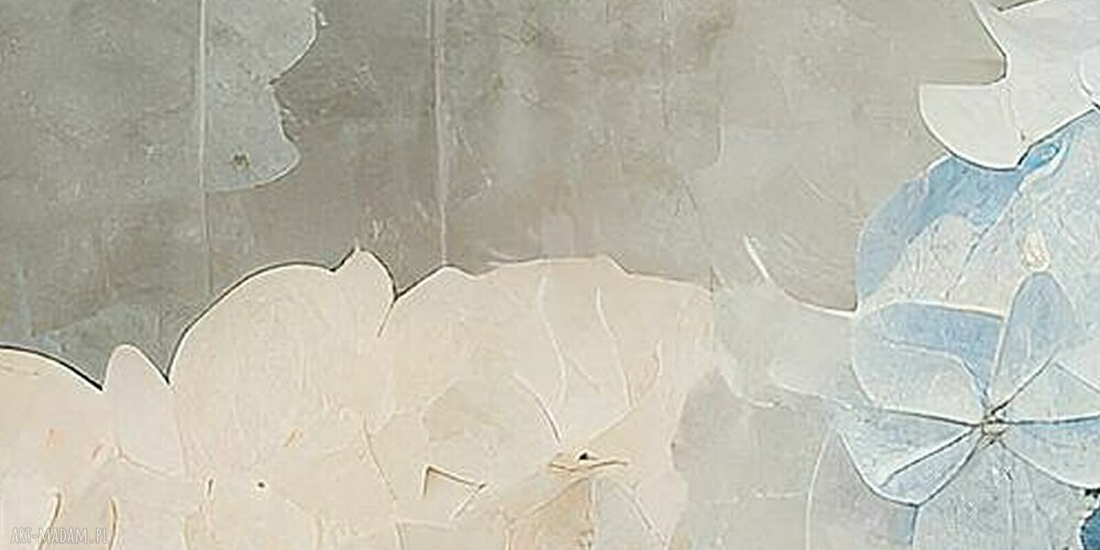 Obraz na ścianę Białe Kwiaty 46 naturalny 120x80