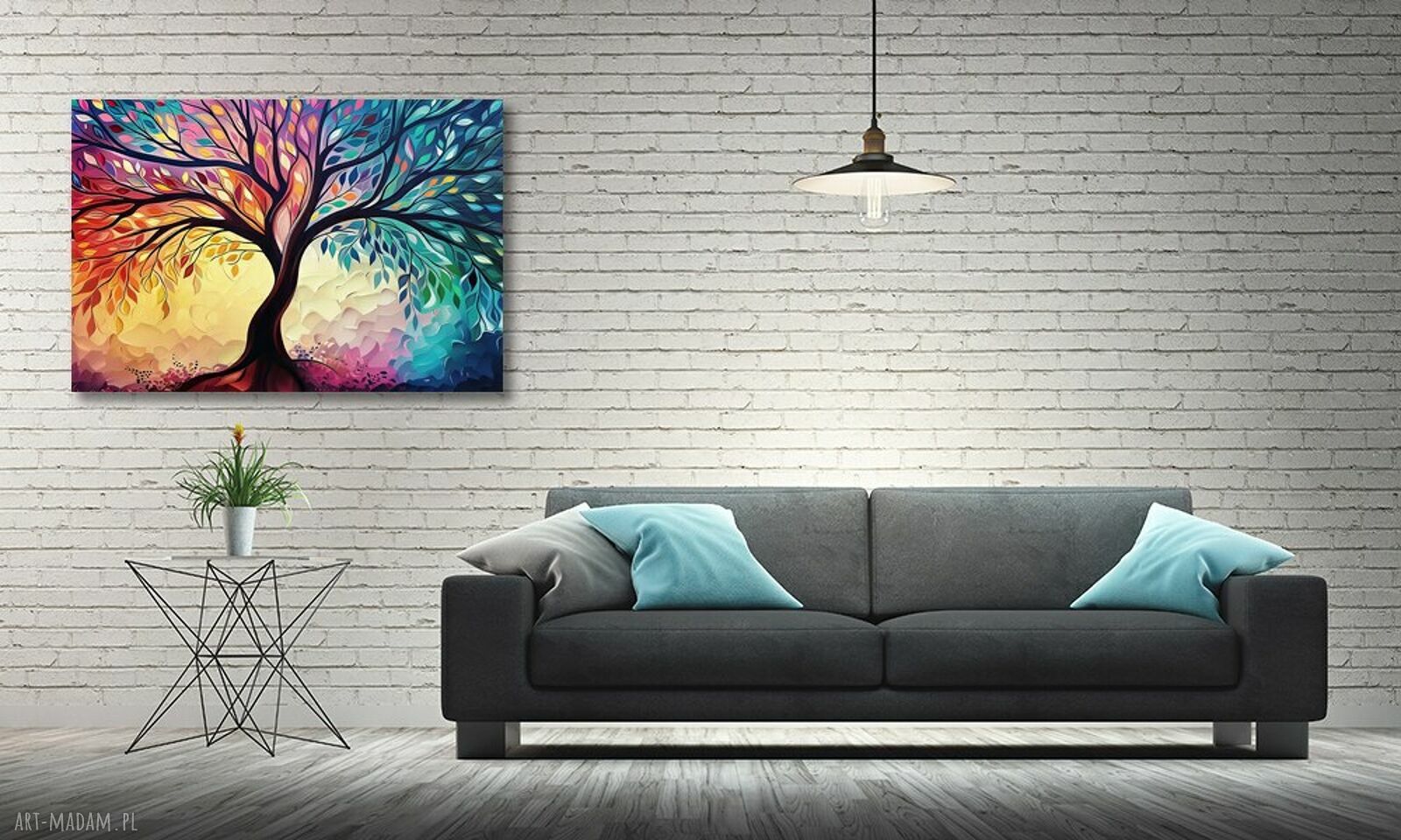 Obraz na ścianę Drzewo Szczęścia 18 - 120x80, gotowy do zawieszenia