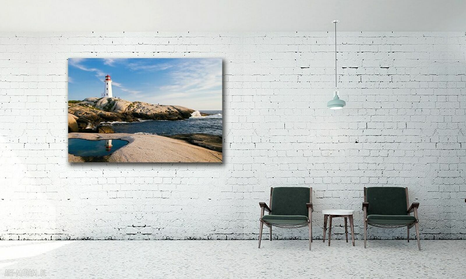 Obraz na płótnie Latarnia morska nad oceanem 120x80 cm