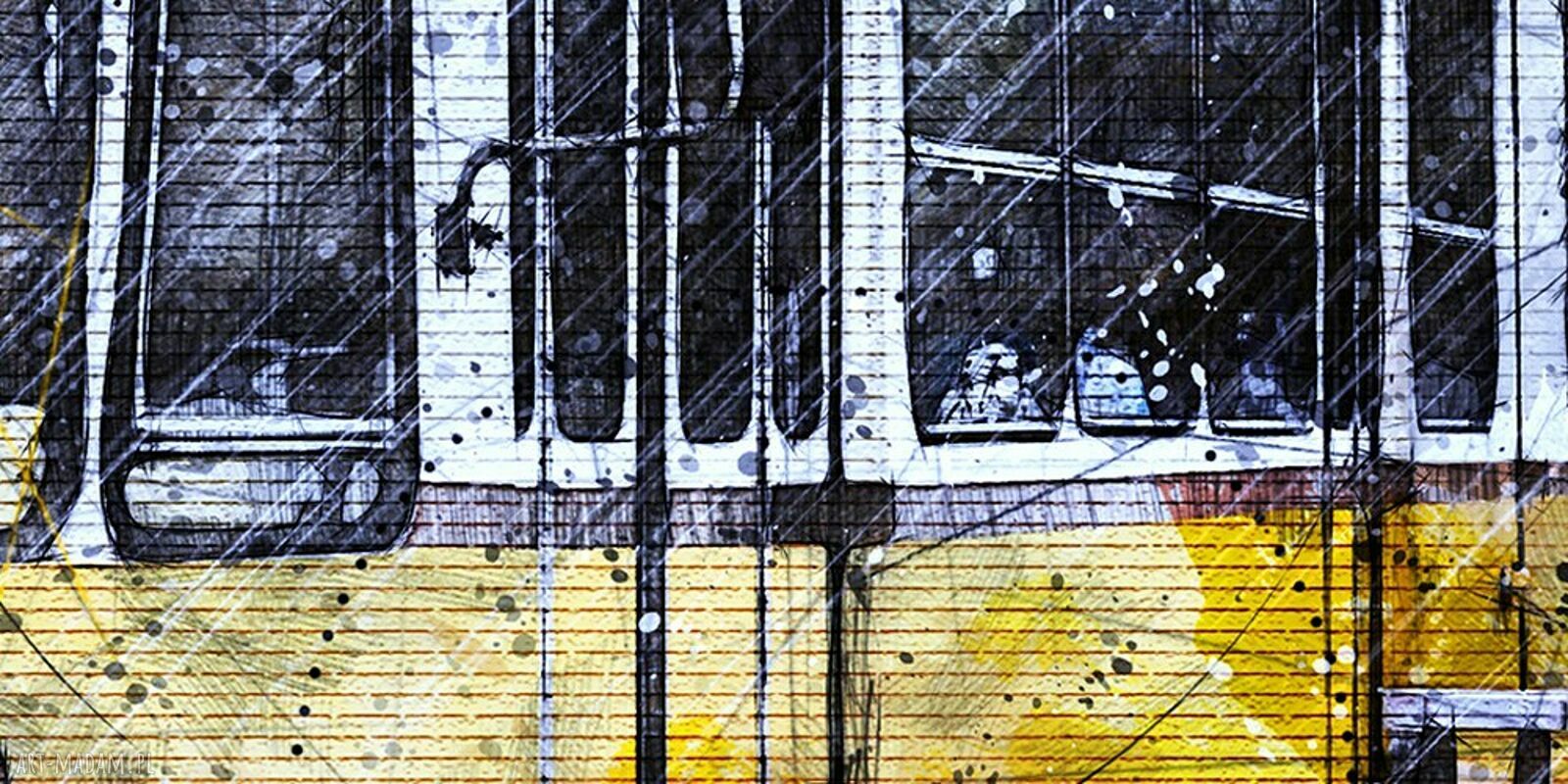 Tramwaj w Budapeszcie - obraz na płótnie 120x80 cm