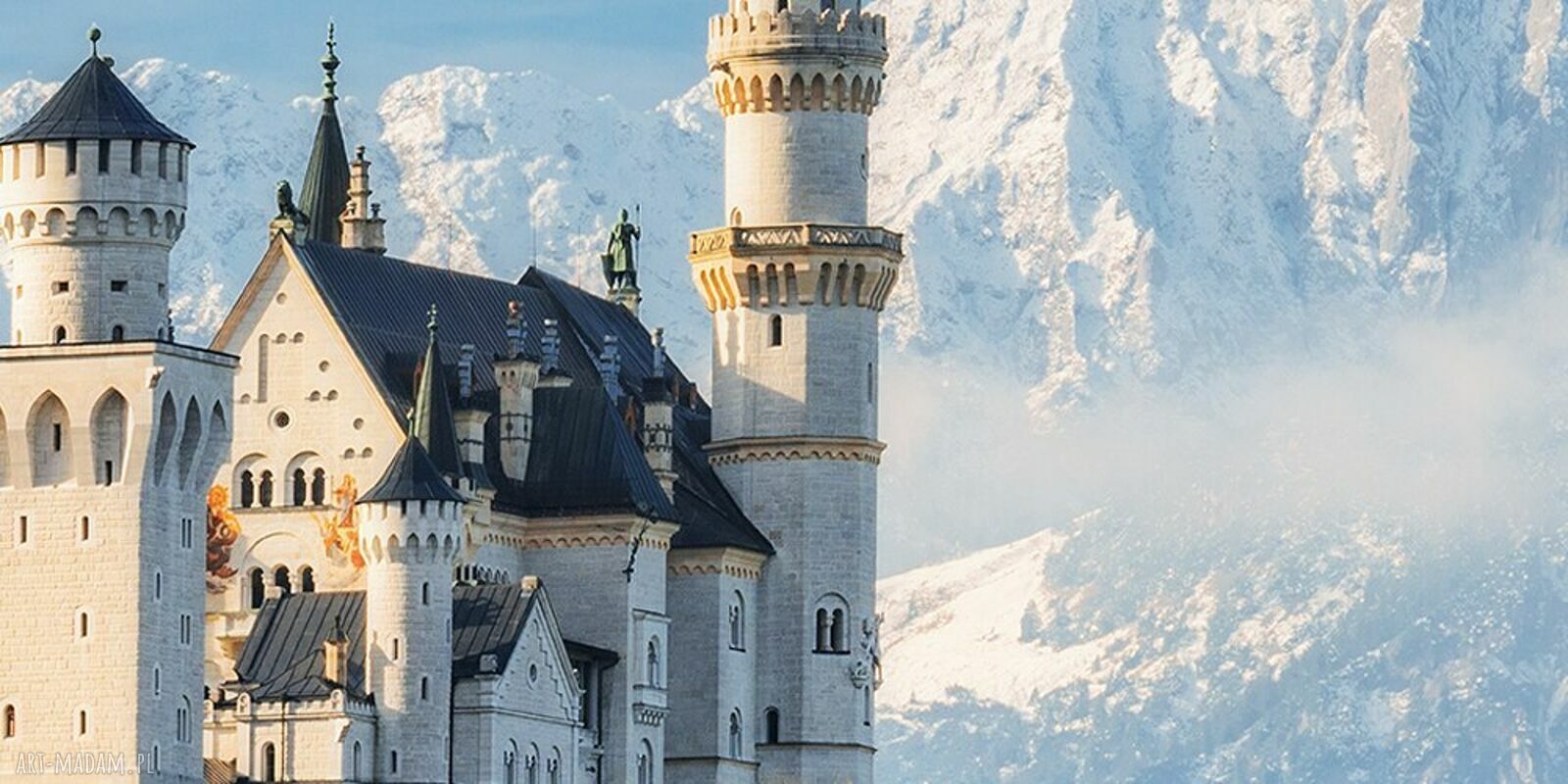 Obraz na ścianę z zamkiem Neuschwanstein 120x80 cm