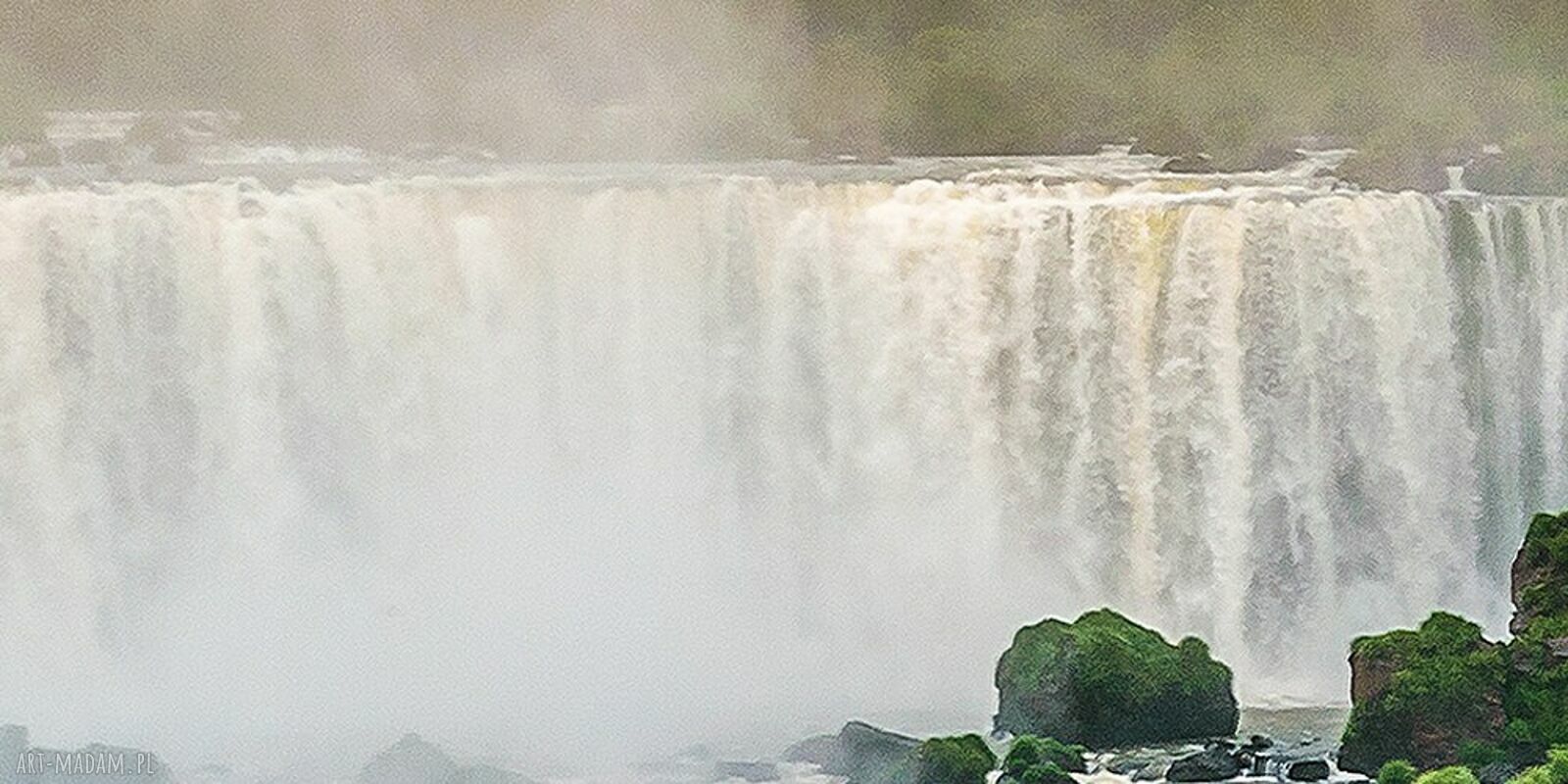 Obraz na ścianę Wodospad Iguazu - dżungla i rzeka 120x80 cm