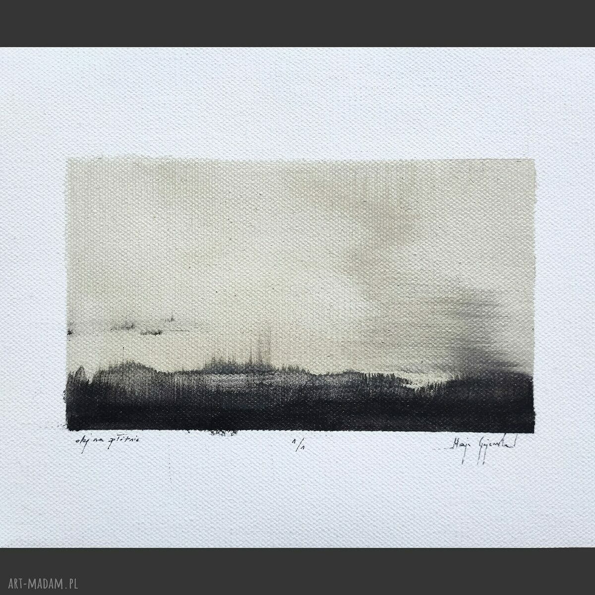 Obraz olejny Pejzaż 40x50 cm nr 6 - sepiowy - dekoracja na ścianę