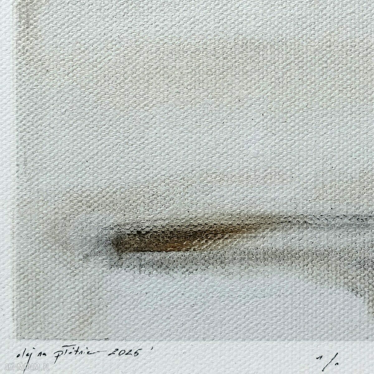 Pejzaż w sepii - obraz olejny 40x50 cm nr 12, gotowy do powieszenia