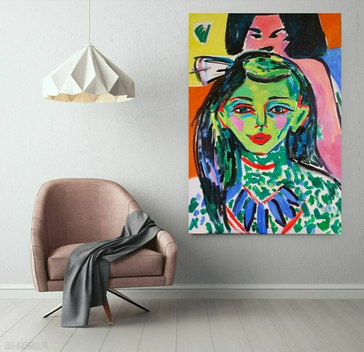 Obraz olejny w stylu ekspresjonizmu na zamówienie ręcznie malowane dzieło | art Madam.pl
