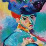 ręczne wykonanie obrazy obraz olejny henri matisse fowizm portret kobiety