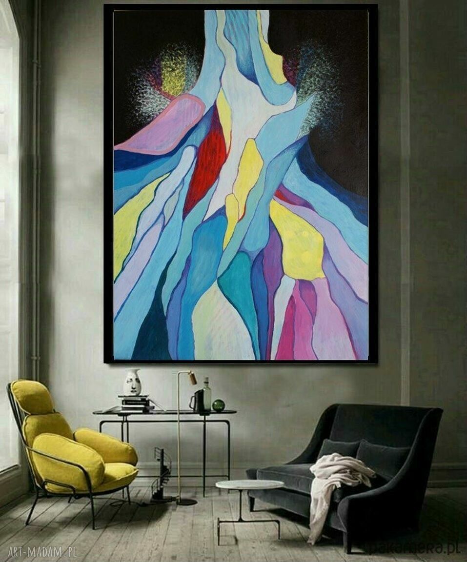 Obraz olejny na płótnie 100x70 cm - Abstrakcja Portret Hiszpanki
