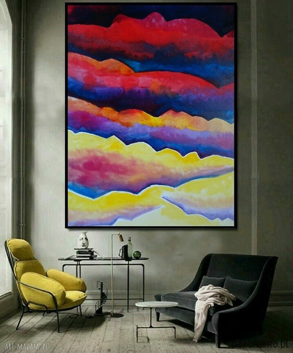 Obraz olejny Góry Bieszczady 100x70 cm na blejtramie - limitowana edycja
