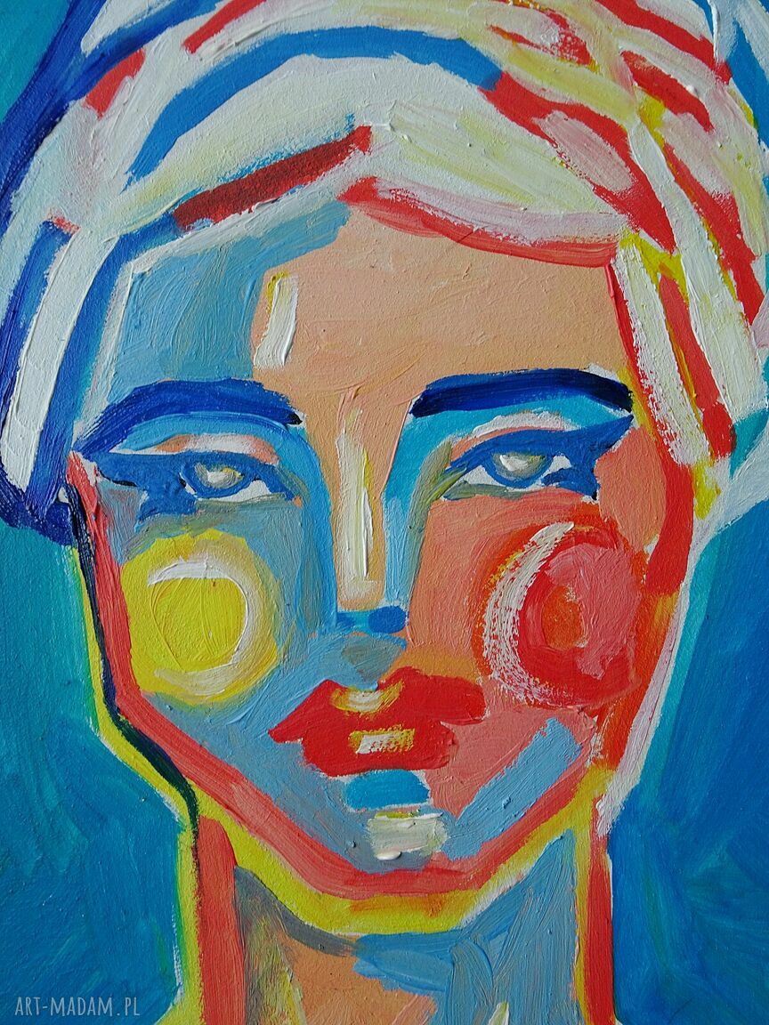 Olejny portret kobiety Carmenlotsu - limitowana edycja A4