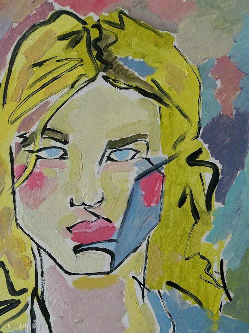 Obraz olejny Portret Boy Grunge - limitowana edycja A4