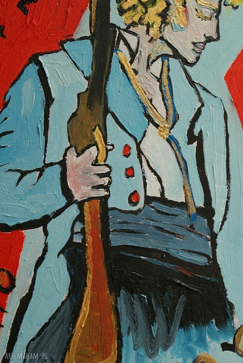 Obraz olejny Enjolras - Nędznicy Les Miserables do salonu