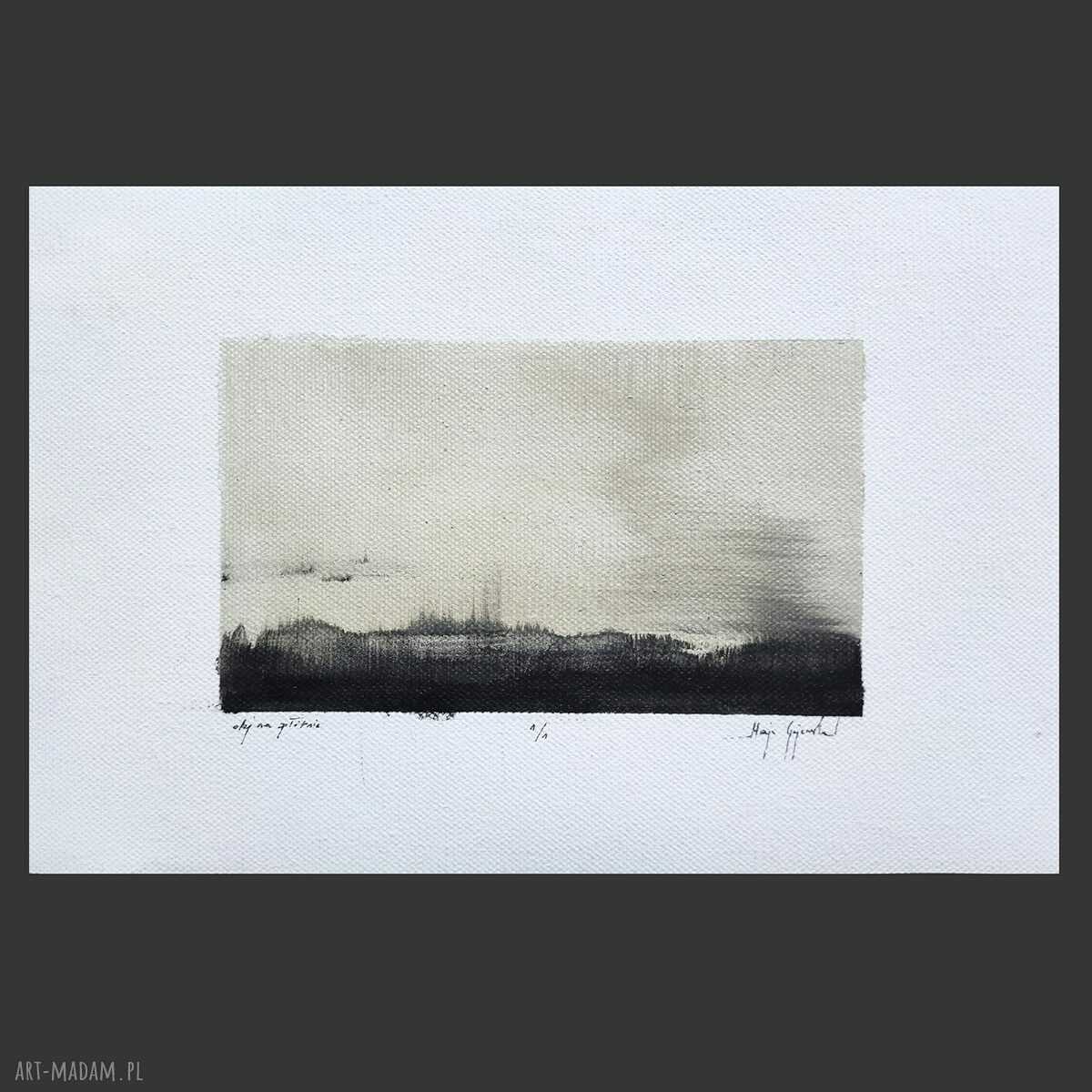 Obraz olejny Pejzaż 40x50 cm nr 6 - sepiowy - dekoracja na ścianę