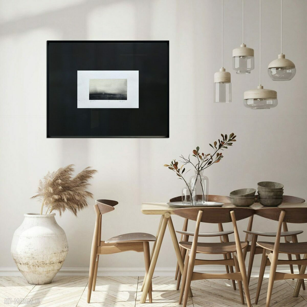 Obraz olejny Pejzaż 40x50 cm nr 4 w sepii - dekoracja do salonu
