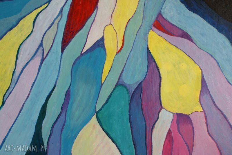 Obraz olejny na płótnie 100x70 cm - Abstrakcja Portret Hiszpanki