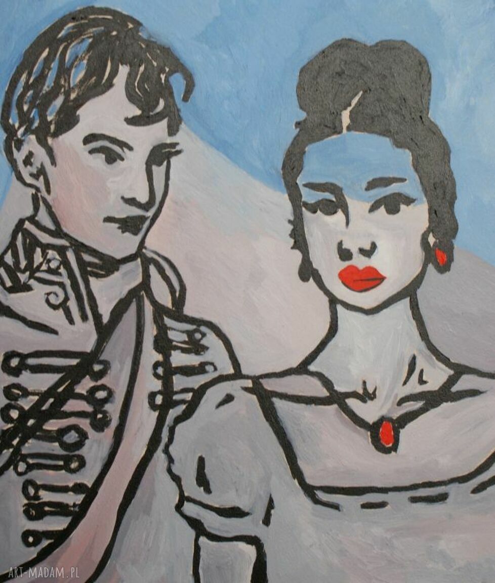 Obraz olejny „Wojna i pokój” Lwa Tołstoja limitowana edycja 30x40 cm