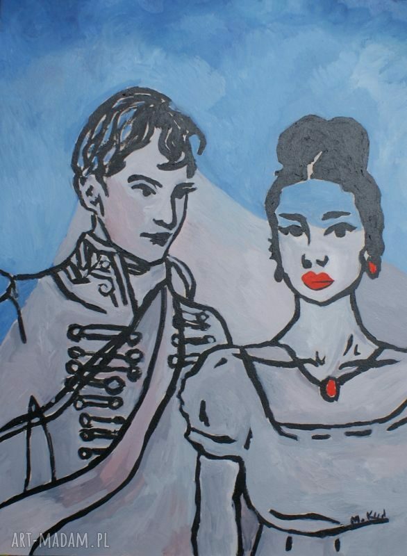 Obraz olejny „Wojna i pokój” Lwa Tołstoja - limitowana edycja 30x40 cm