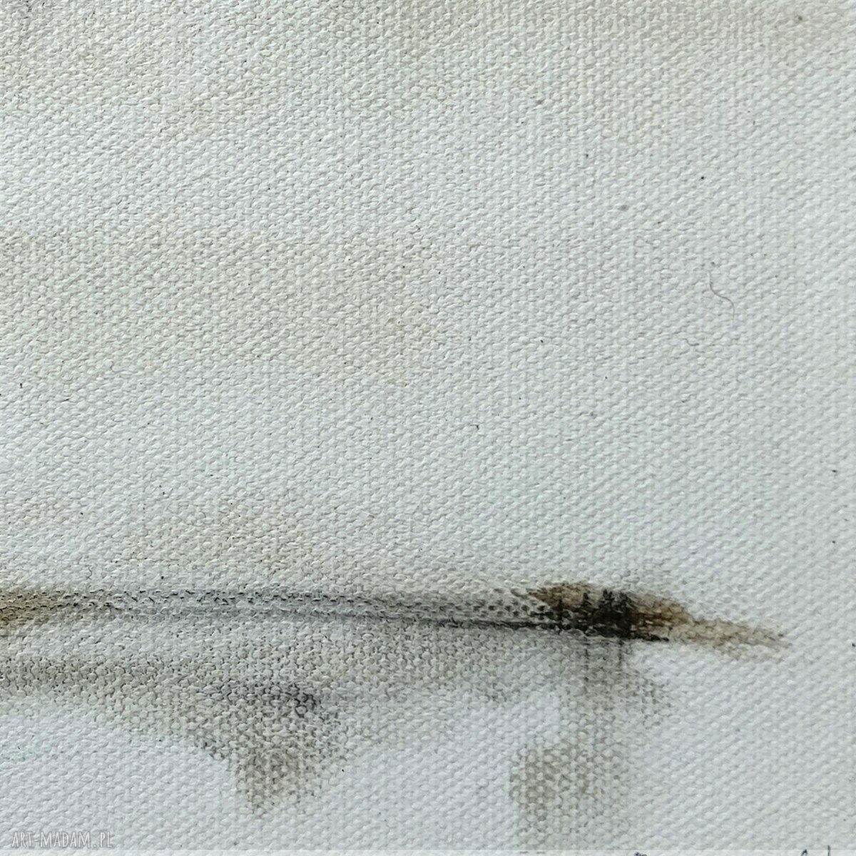 Pejzaż w sepii - obraz olejny 40x50 cm nr 12, gotowy do powieszenia
