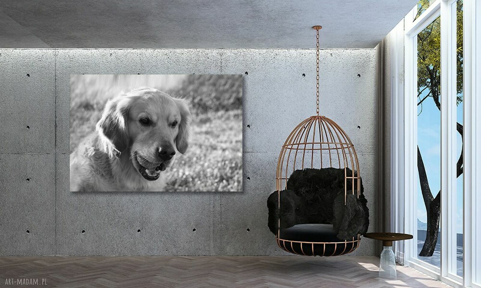 Obraz Labrador na płótnie - pies o uroczym spojrzeniu