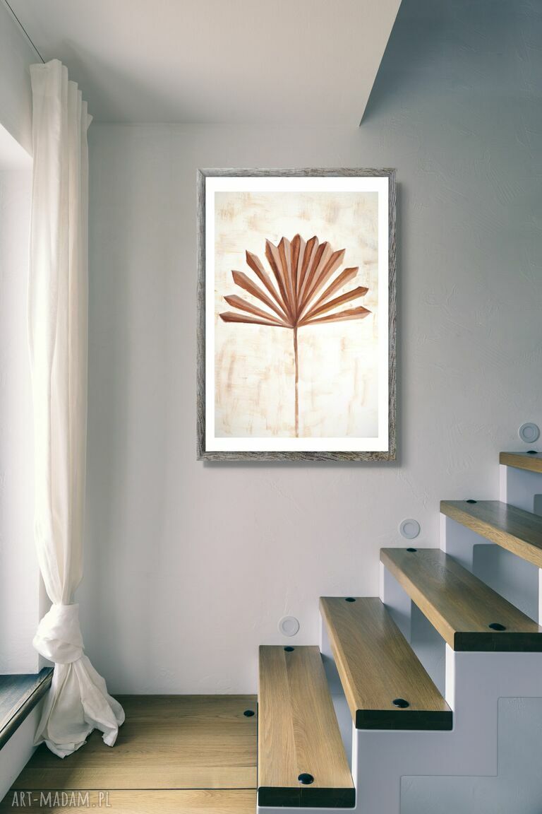 Boho plakat 70x100 cm z liśćmi - Margo art (wydruk)